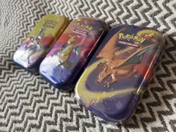 Pokemon TCG Kanto Power Mini Tins x 3 - H24 - Mewtwo Charizard Dragonite - New - Image 3