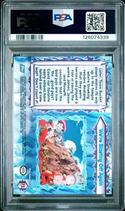 2000 TOPPS POKEMON THE MOVIE 2000 #71 WE'RE BLASTING OFF AGAIN PSA 6 - Image 2