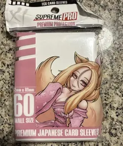 Supreme Pro 1 White and 1 BLUE Card Sleeves | Teamsamuraix1 YuGiOh Sleeves | NEW - Image 1