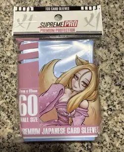 Supreme Pro 1 White and 1 BLUE Card Sleeves | Teamsamuraix1 YuGiOh Sleeves | NEW - Image 4