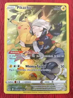 Pokemon TCG, Pikachu TG05/TG30 Lost Origin, Ultra Rare Holo NM/M - Image 1