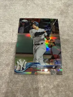 2018 Topps Chrome Aaron Judge Refractor #1 Yankees - Image 1