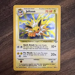 Pokemon 1999 Jolteon Jungle 4/64 Holo Rare Unlimited English TCG Card LP - Image 1