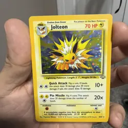 Pokemon 1999 Jolteon Jungle 4/64 Holo Rare Unlimited English TCG Card LP - Image 4