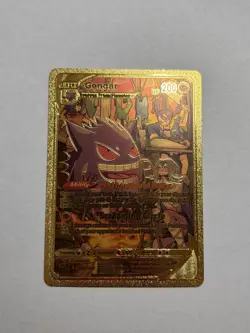 Full Art Gengar Gold Foil Card Fan Art Display Card TG10/TG30 HP200 NM/M - Image 1