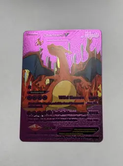 Charizard V Magenta Foil Display Card hp 508 Evolution NM - Image 1