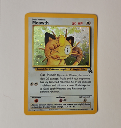 Pokemon Meowth 10 Wotc Promo Holo Card 1999 English - Image 1