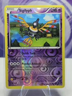 Pokemon Card Reverse Holo Sigilyph 42/98 BW Emerging Powers LP 2011 - Image 1