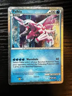 Pokemon Palkia Shiny Holo Rare SL8 Call of Legends 2011 Wormhole 100HP Card - Image 1