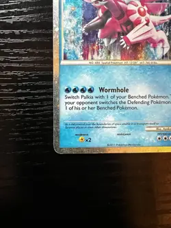 Pokemon Palkia Shiny Holo Rare SL8 Call of Legends 2011 Wormhole 100HP Card - Image 2