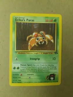 ERIKA’S PARAS 71/132 - Gym Challenge - VINTAGE WOTC Pokemon Card - NM - Image 1