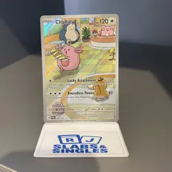 Pokemon Chansey TCG Twilight Masquerade Holo Card Illustration Rare 187/167 - Image 1