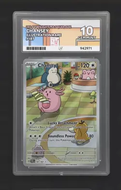 Pokemon TCG Chansey Illustration Twilight Masquerade 187/167 Ace 10 🔥 - Image 1