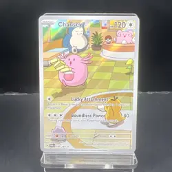Pokemon Chansey TCG Twilight Masquerade Holo Card Illustration 187/167 - Image 1