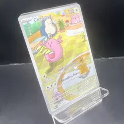 Pokemon Chansey TCG Twilight Masquerade Holo Card Illustration 187/167 - Image 2