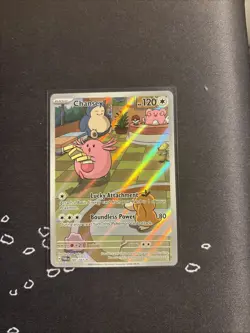 Pokemon Chansey TCG Twilight Masquerade Holo Card Illustration 187/167 - Image 1