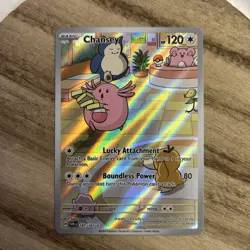 Pokemon TCG Chansey Illustration 187/167 Twilight Masquerade - Image 1