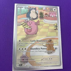 Pokemon Chansey TCG Twilight Masquerade Holo Card Illustration 187/167 - Image 1