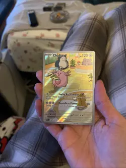 Pokemon Chansey TCG Twilight Masquerade Holo Card Illustration 187/167 - Image 1
