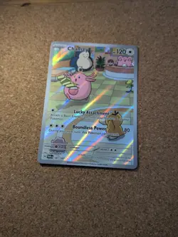 Pokemon Chansey TCG Twilight Masquerade Holo Card Illustration 187/167 - Image 1