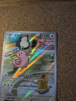 Pokemon Chansey TCG Twilight Masquerade Holo Card Illustration 187/167 - Image 3