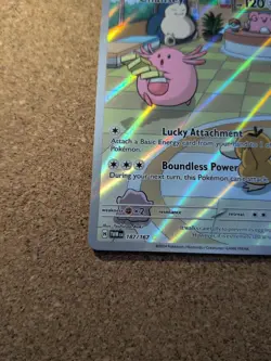 Pokemon Chansey TCG Twilight Masquerade Holo Card Illustration 187/167 - Image 5