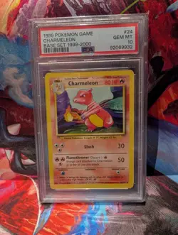 Pokemon TCG Charmeleon 1999 WOTC Base Set Card 24/102 PSA 10 Gem Mint - Image 1