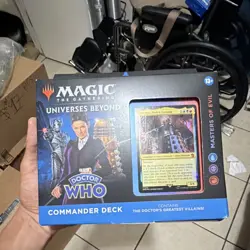 Magic: The Gathering Doctor Who Commander Deck Masters of Evil Foil-Etched - Image 1