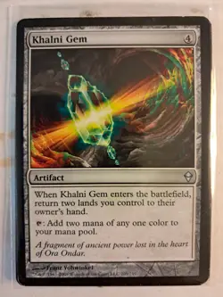 Khalni Gem Zendikar (205/249) LP/NM Magic MTG Uncommon ARTIFACT BULK DISCOUNT! - Image 1