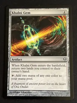 1x Khalni Gem (205) Zendikar LP MTG Magic the Gathering x1 MKE - Image 1