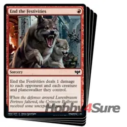 End The Festivities X4 M/NM Magic: The Gathering MTG Innistrad: Crimson Vow - Image 1