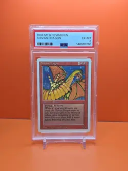 🔴🔴🔴 1994 MAGIC The Gathering SHIVAN DRAGON REVISED 3RD EDITION PSA 6 🔴🔴🔴 - Image 1