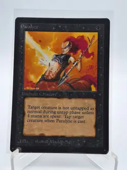 PARALYZE 1993 BETA EDITION Magic: The Gathering ORIGINAL VINTAGE - Image 1