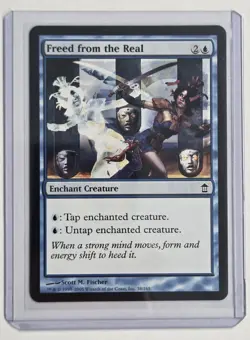 Freed from the Real MTG, Saviors of Kamigawa Magic the Gathering Blue Enchant - Image 3