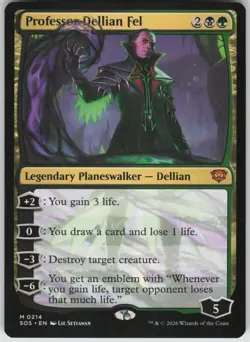 MTG Professor Dellian Fel NM Secrets of Strixhaven Magic 214 - Image 1
