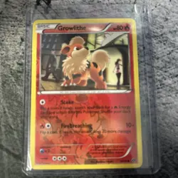 Pokemon Growlithe Reverse Holo Next Destinies 10/99 80HP English TCG - Image 1