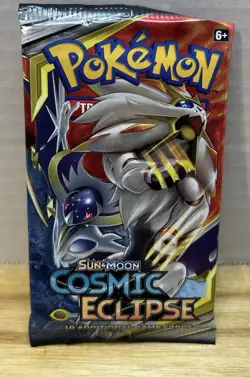 Pokemon Sun & Moon Cosmic Eclipse - Brand New Booster Pack - 10 Game Cards 820650805899 - Image 1