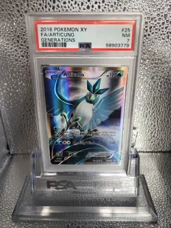 Pokemon Generations Articuno 25/83 Full Art Ultra Rare Holo Foil PSA 7 NM - Image 1