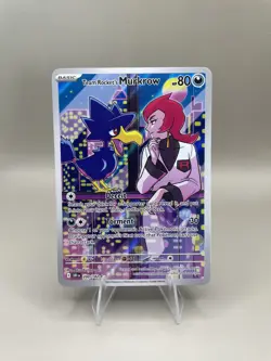 Team Rockets Murkrow 200/182 Destined Rivals Holo M/NM Pokemon TCG - Image 1