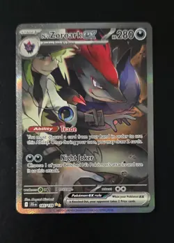 N’s Zoroark EX 185/159 SIR Special Illustration Rare Journey Together Pokemon - Image 1