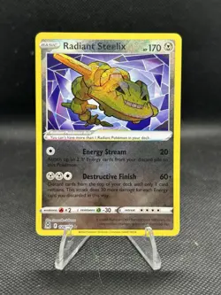 Pokemon TCG - Radiant Steelix 124/196 Swsh11: Lost Origin Holo - Image 2