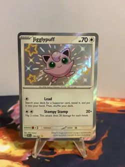 Pokemon TCG Jigglypuff Shiny Rare SV: Paldean Fates 198/091 NM - Image 2
