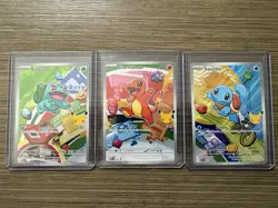 Pokemon First Partners Illustration Collection MEP Bulbasaur Charmander Squirtle - Image 1