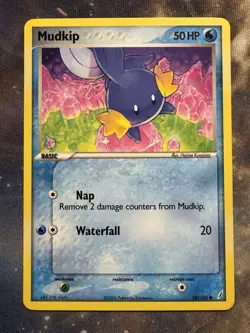 Pokemon TCG Mudkip 58/100 Crystal Guardians Regular - Image 1