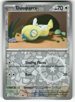 POKEMON DUNSPARCE 120/159 COMMON JOURNEY TOGETHER REVERSE HOLO NM - Image 1