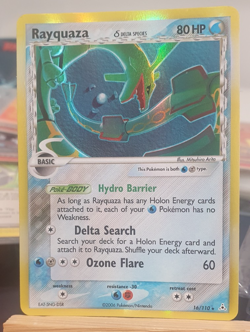 2006 Pokemon EX Holon Phantoms Holo RAYQUAZA 16/110 Delta Species - Image 1