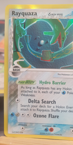 2006 Pokemon EX Holon Phantoms Holo RAYQUAZA 16/110 Delta Species - Image 3