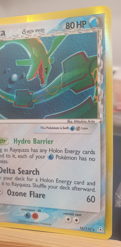 2006 Pokemon EX Holon Phantoms Holo RAYQUAZA 16/110 Delta Species - Image 4