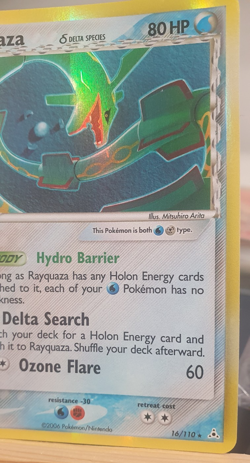 2006 Pokemon EX Holon Phantoms Holo RAYQUAZA 16/110 Delta Species - Image 5