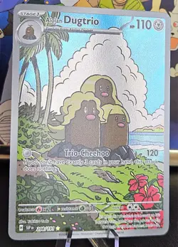 MINTY Alolan Dugtrio 208/191🌟 Pokemon TCG Illustration Rare Holo Surging Sparks - Image 3